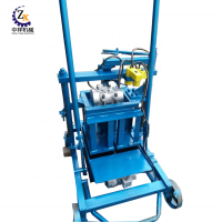 Hand operated vibration simple mobile light weight small brick making machine